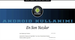 Desktop Screenshot of androidkullanimi.com
