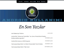 Tablet Screenshot of androidkullanimi.com